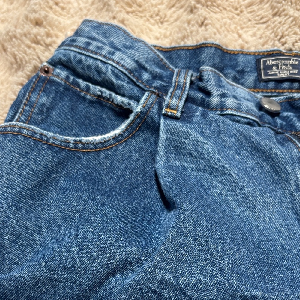 Abercrombie & fitch Women's Classic Blue Jean Shorts - Picture 4 of 5